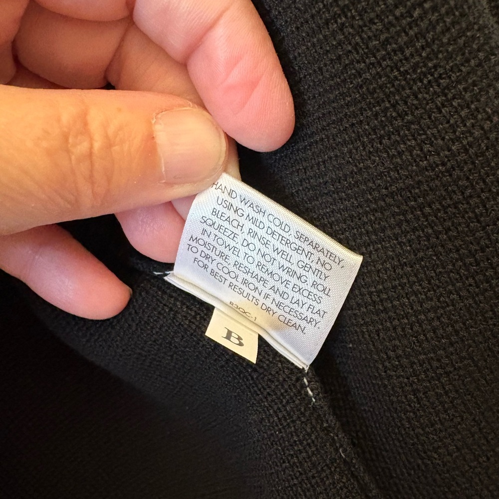 Eileen Fisher Black Silk Blend Women's Notched Jacket Size Large NWT - Picture 7 of 8